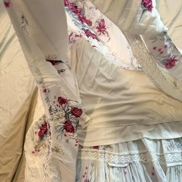 NWOT Torrid Ivory Floral Challis Maxi Dress / Sun dress PLUS SIZE 3 - Picture 10 of 15